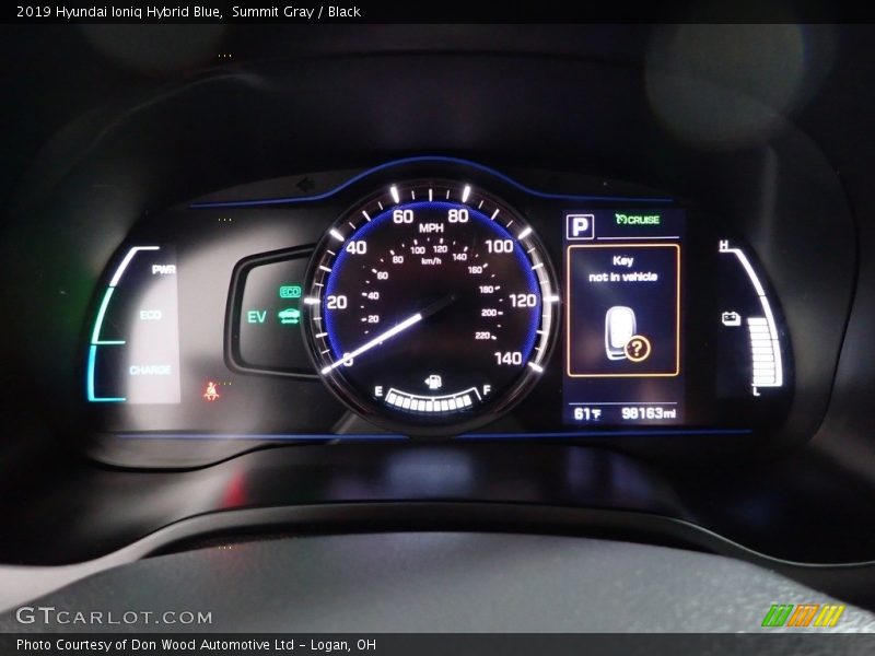Summit Gray / Black 2019 Hyundai Ioniq Hybrid Blue