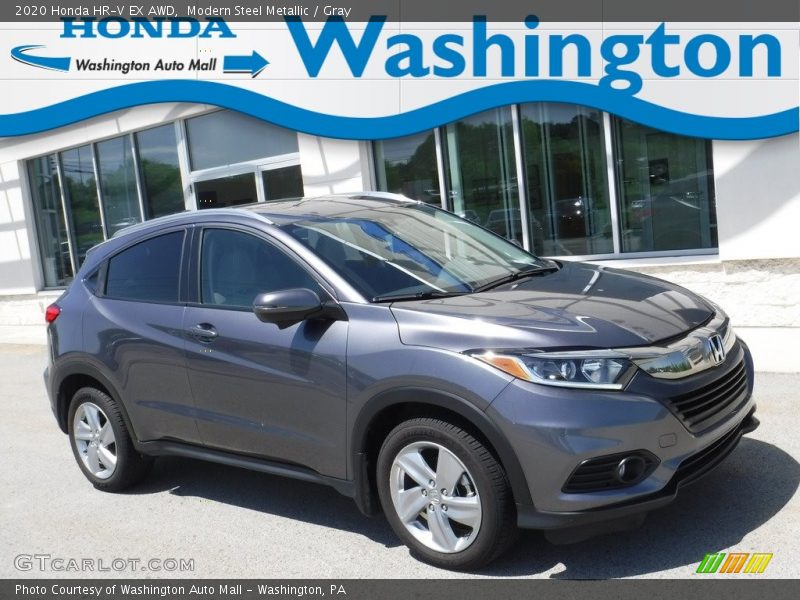 Modern Steel Metallic / Gray 2020 Honda HR-V EX AWD