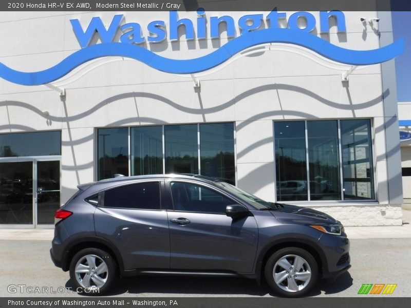 Modern Steel Metallic / Gray 2020 Honda HR-V EX AWD