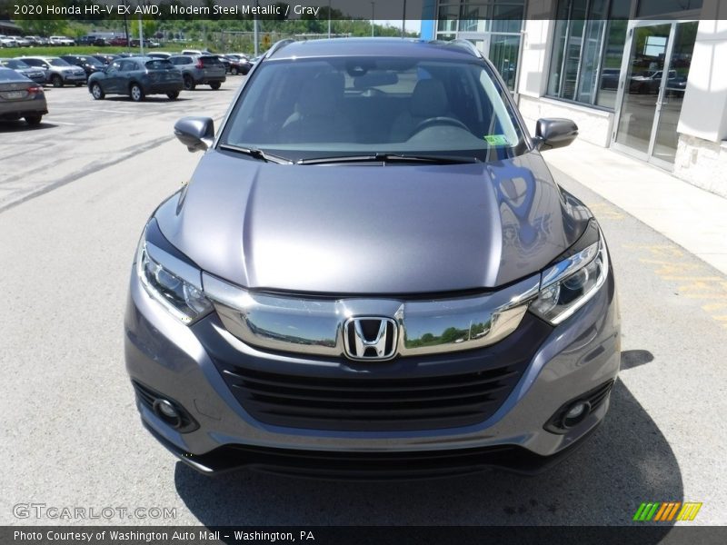Modern Steel Metallic / Gray 2020 Honda HR-V EX AWD