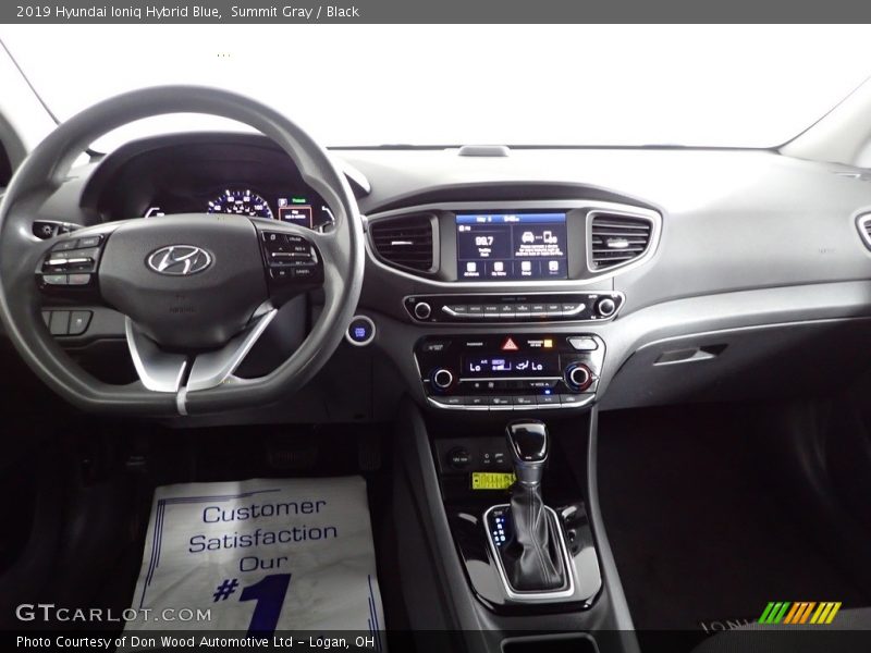 Summit Gray / Black 2019 Hyundai Ioniq Hybrid Blue