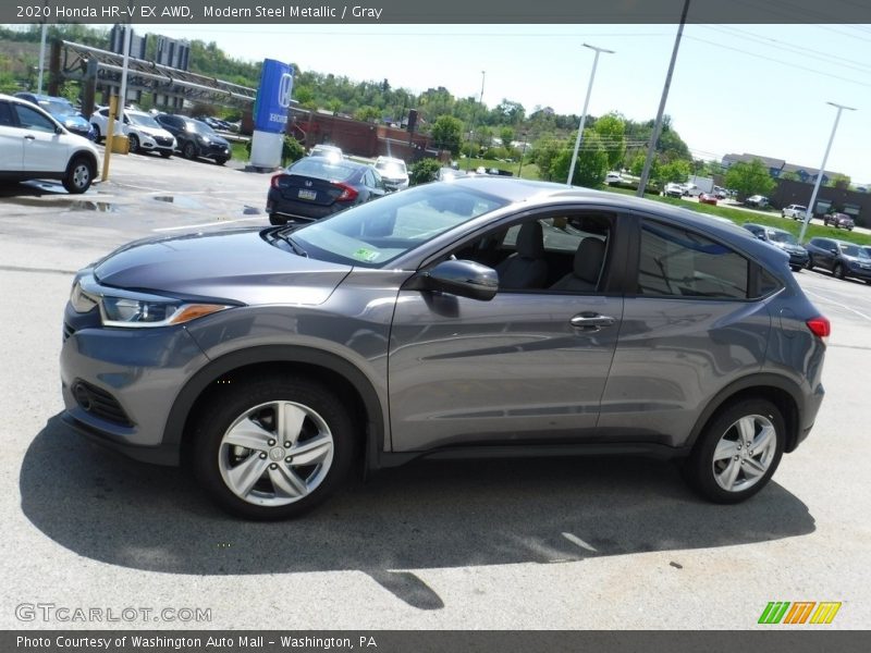 Modern Steel Metallic / Gray 2020 Honda HR-V EX AWD