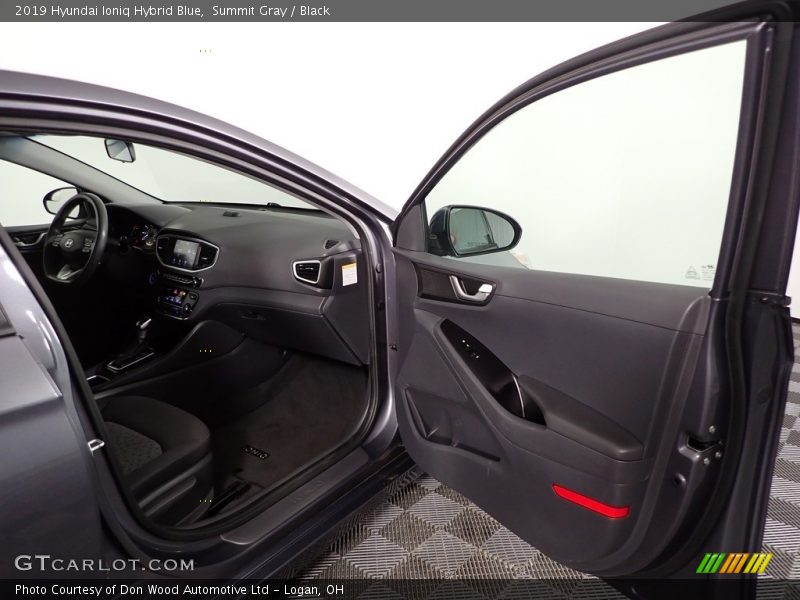 Summit Gray / Black 2019 Hyundai Ioniq Hybrid Blue