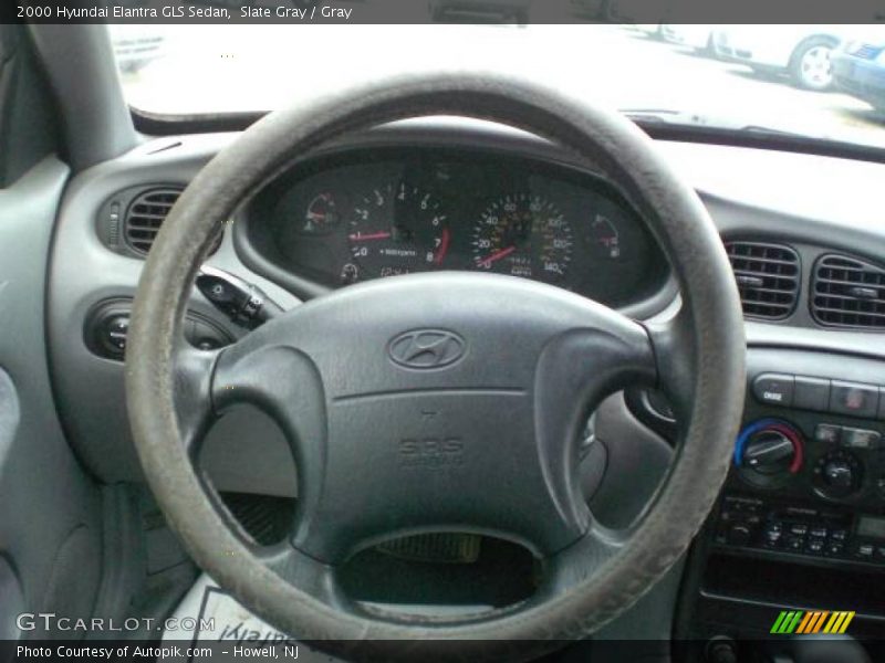 Slate Gray / Gray 2000 Hyundai Elantra GLS Sedan