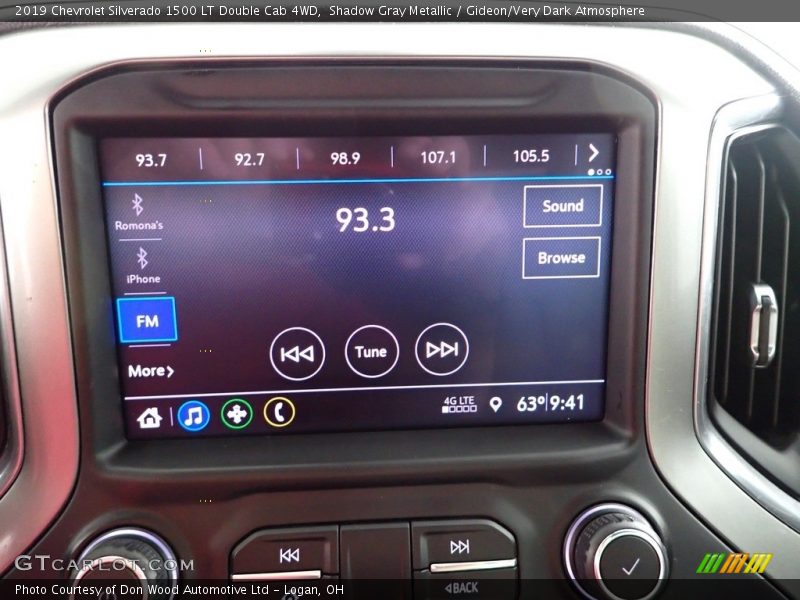 Shadow Gray Metallic / Gideon/Very Dark Atmosphere 2019 Chevrolet Silverado 1500 LT Double Cab 4WD