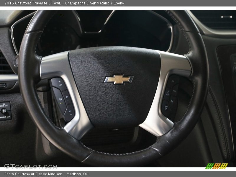 Champagne Silver Metallic / Ebony 2016 Chevrolet Traverse LT AWD