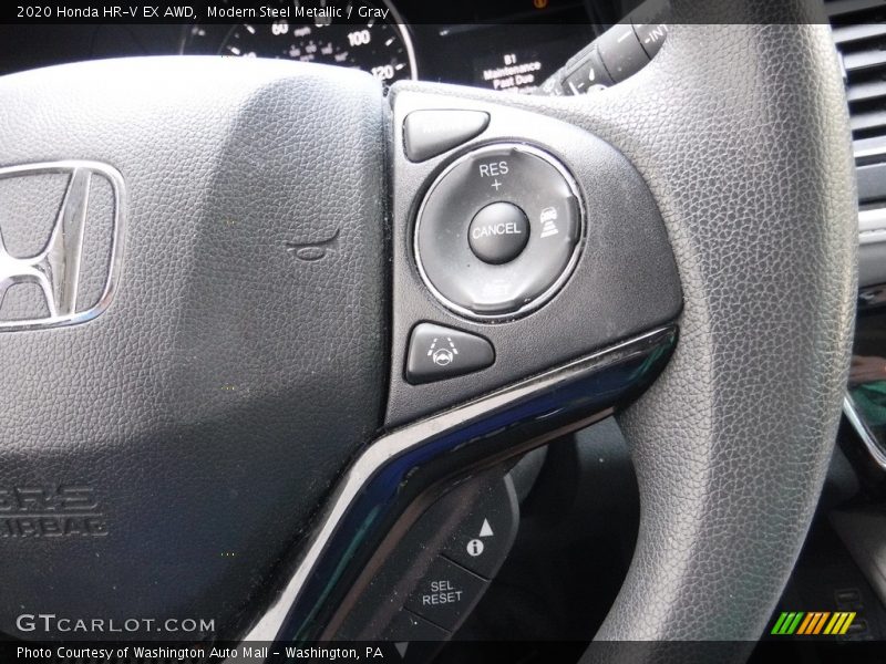 Modern Steel Metallic / Gray 2020 Honda HR-V EX AWD