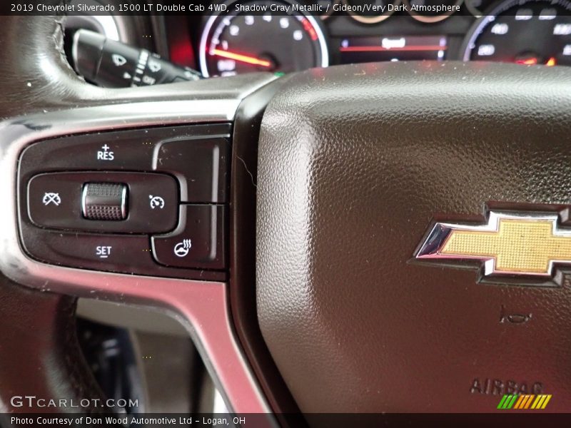 Shadow Gray Metallic / Gideon/Very Dark Atmosphere 2019 Chevrolet Silverado 1500 LT Double Cab 4WD