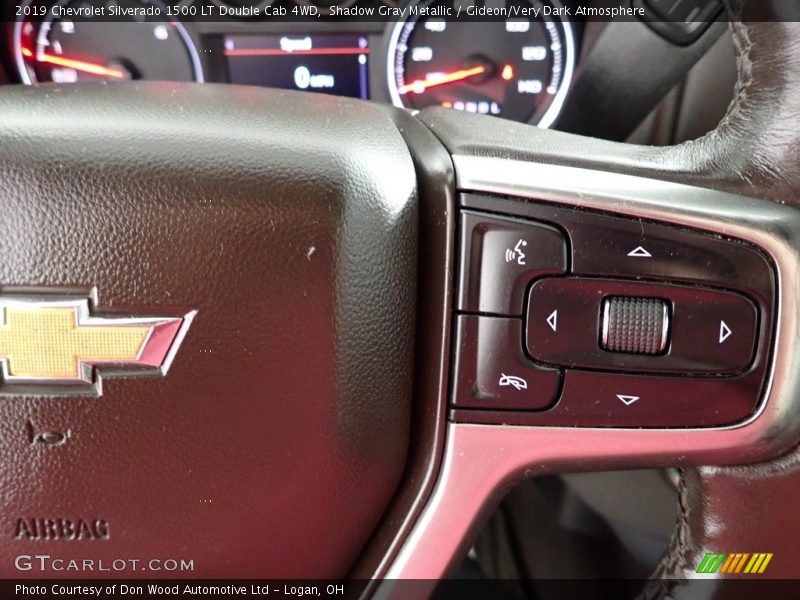 Shadow Gray Metallic / Gideon/Very Dark Atmosphere 2019 Chevrolet Silverado 1500 LT Double Cab 4WD