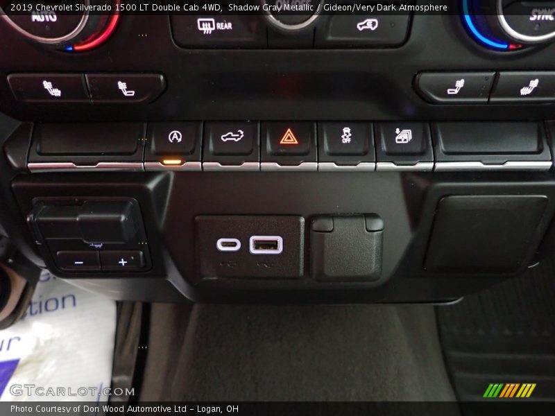 Shadow Gray Metallic / Gideon/Very Dark Atmosphere 2019 Chevrolet Silverado 1500 LT Double Cab 4WD