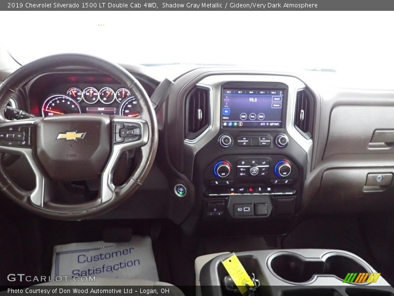 Shadow Gray Metallic / Gideon/Very Dark Atmosphere 2019 Chevrolet Silverado 1500 LT Double Cab 4WD