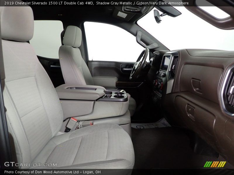 Shadow Gray Metallic / Gideon/Very Dark Atmosphere 2019 Chevrolet Silverado 1500 LT Double Cab 4WD