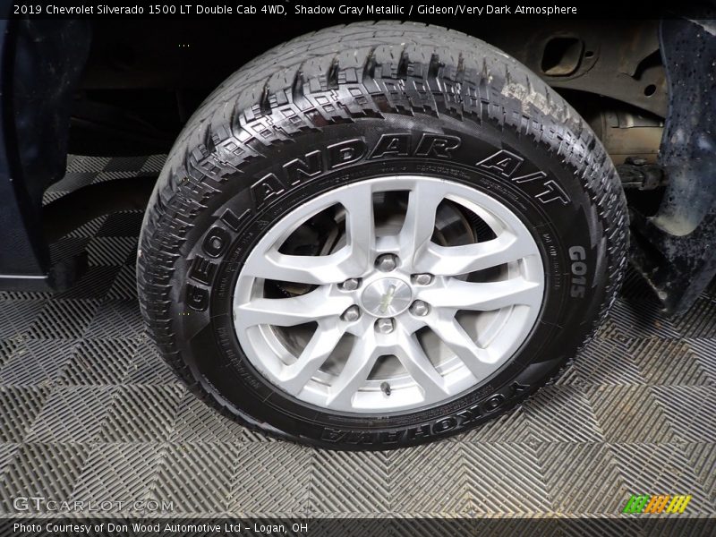 Shadow Gray Metallic / Gideon/Very Dark Atmosphere 2019 Chevrolet Silverado 1500 LT Double Cab 4WD