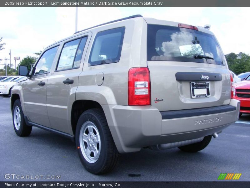 Light Sandstone Metallic / Dark Slate Gray/Medium Slate Gray 2009 Jeep Patriot Sport