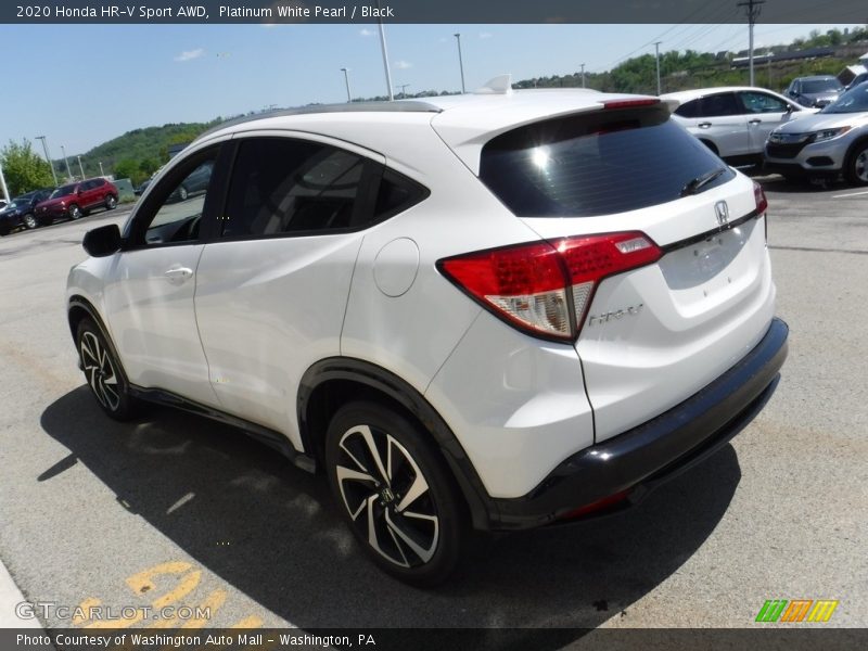 Platinum White Pearl / Black 2020 Honda HR-V Sport AWD