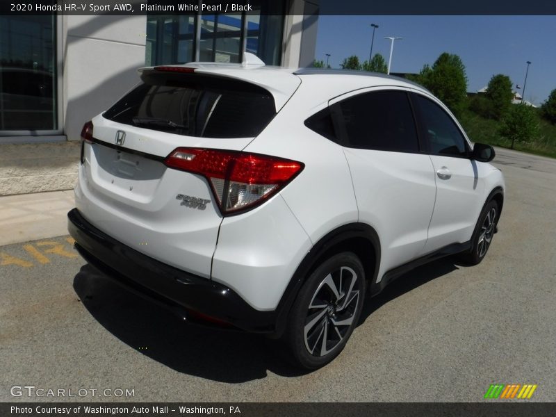 Platinum White Pearl / Black 2020 Honda HR-V Sport AWD