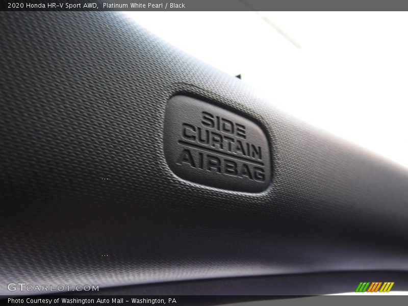 Platinum White Pearl / Black 2020 Honda HR-V Sport AWD