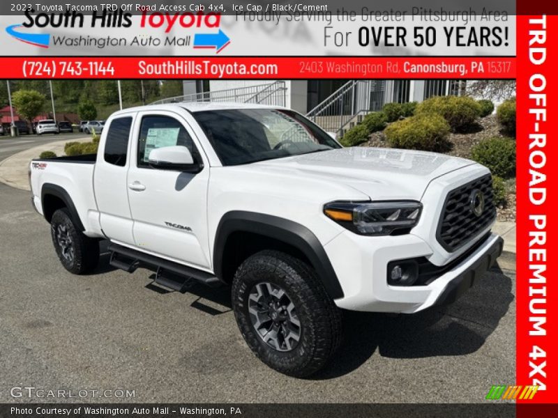 Ice Cap / Black/Cement 2023 Toyota Tacoma TRD Off Road Access Cab 4x4