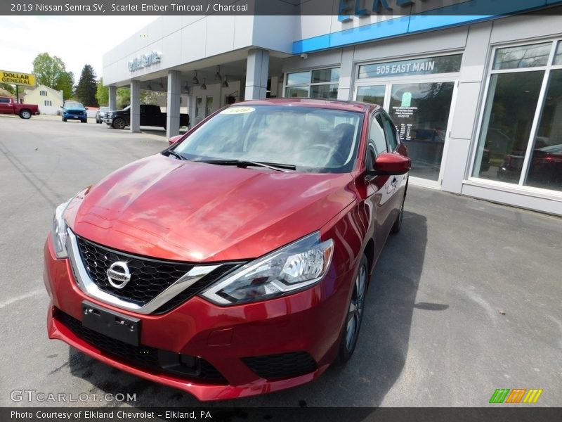 Scarlet Ember Tintcoat / Charcoal 2019 Nissan Sentra SV