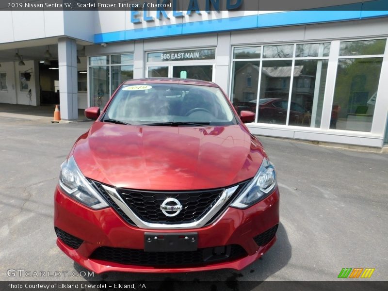 Scarlet Ember Tintcoat / Charcoal 2019 Nissan Sentra SV