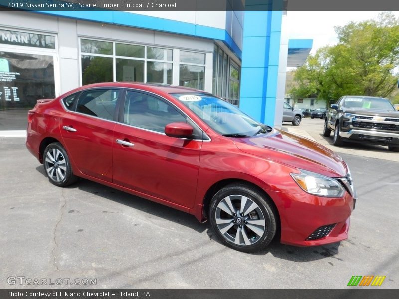 Scarlet Ember Tintcoat / Charcoal 2019 Nissan Sentra SV