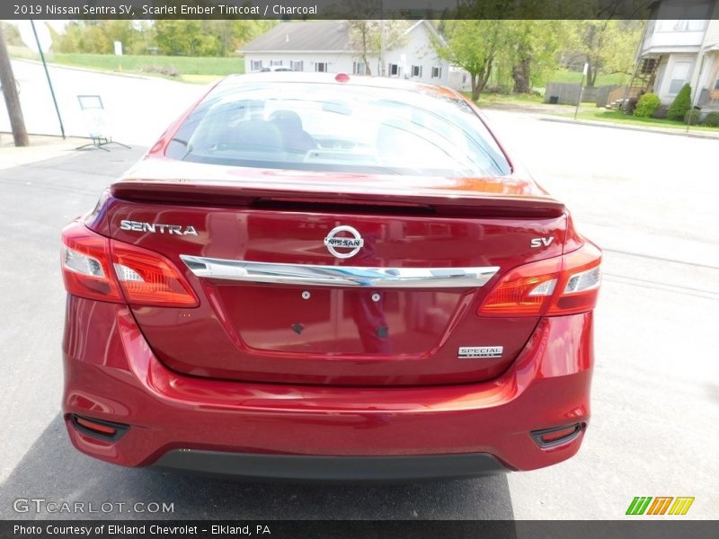 Scarlet Ember Tintcoat / Charcoal 2019 Nissan Sentra SV