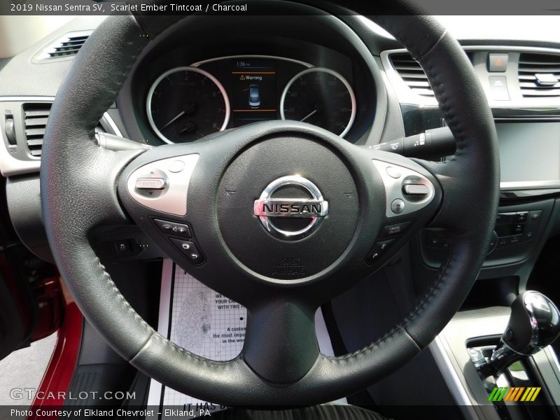 Scarlet Ember Tintcoat / Charcoal 2019 Nissan Sentra SV