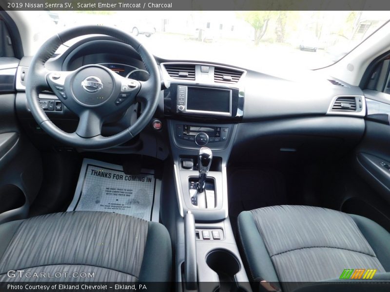 Scarlet Ember Tintcoat / Charcoal 2019 Nissan Sentra SV