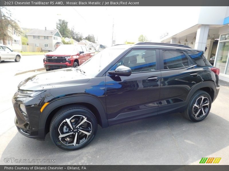 Mosaic Black Metallic / Jet Black/Red Accent 2023 Chevrolet TrailBlazer RS AWD