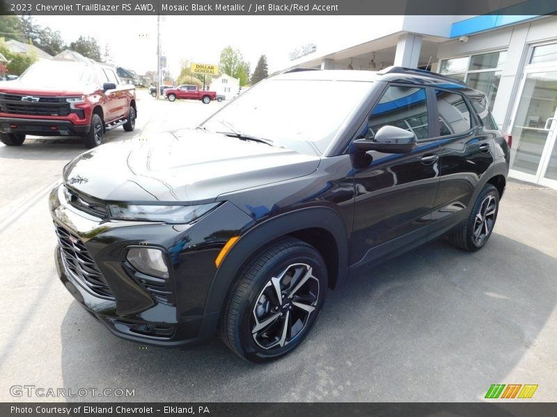 Mosaic Black Metallic / Jet Black/Red Accent 2023 Chevrolet TrailBlazer RS AWD
