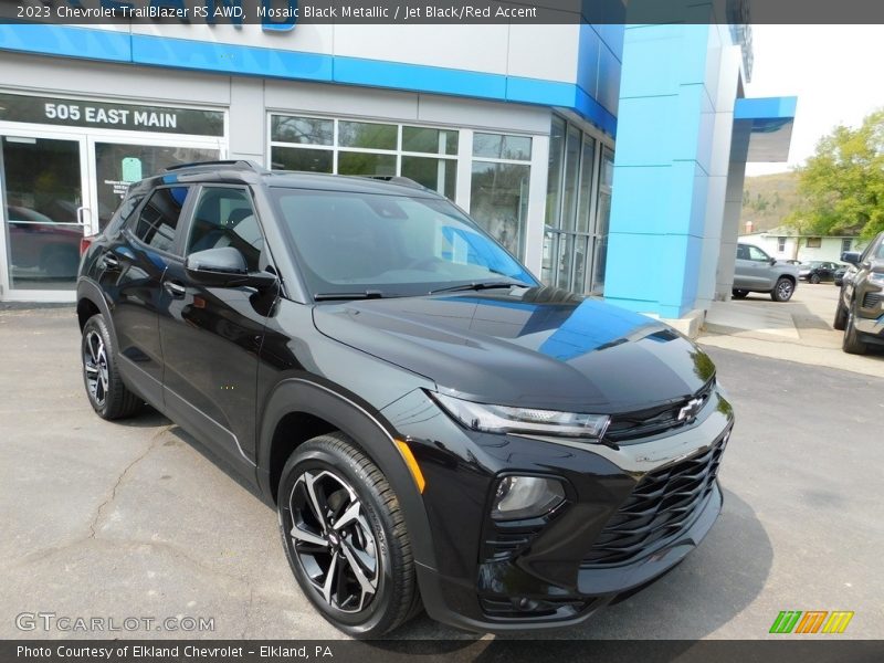 Mosaic Black Metallic / Jet Black/Red Accent 2023 Chevrolet TrailBlazer RS AWD