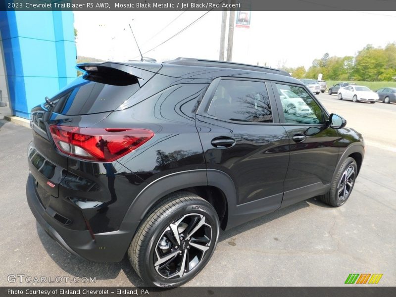 Mosaic Black Metallic / Jet Black/Red Accent 2023 Chevrolet TrailBlazer RS AWD