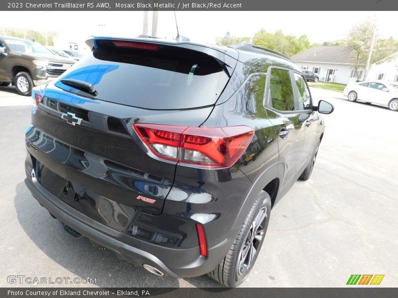 Mosaic Black Metallic / Jet Black/Red Accent 2023 Chevrolet TrailBlazer RS AWD