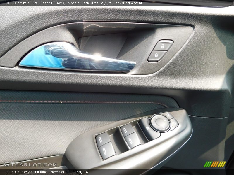 Mosaic Black Metallic / Jet Black/Red Accent 2023 Chevrolet TrailBlazer RS AWD