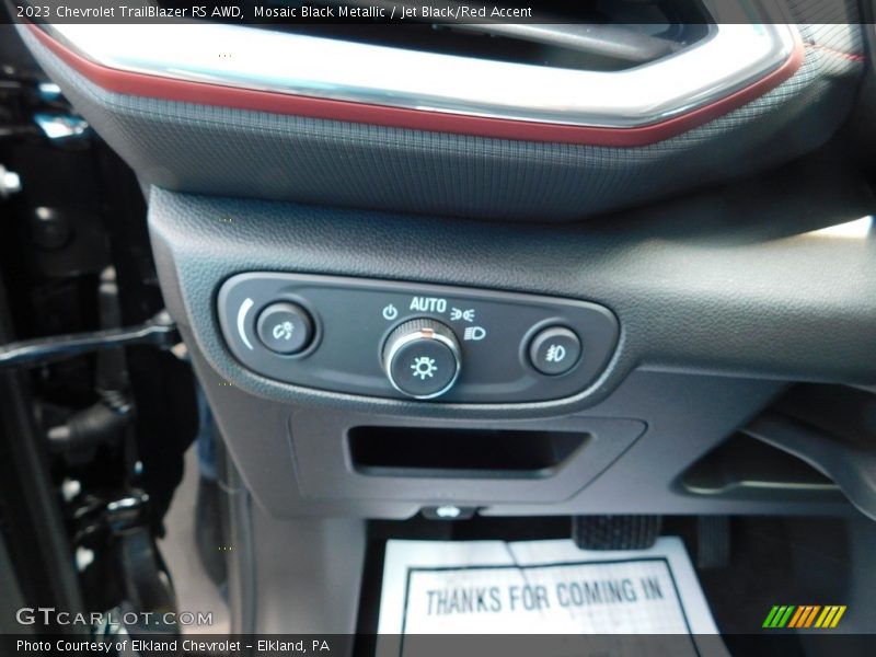 Controls of 2023 TrailBlazer RS AWD