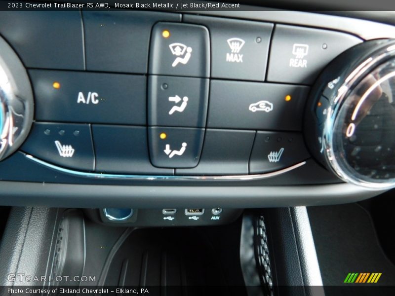 Controls of 2023 TrailBlazer RS AWD