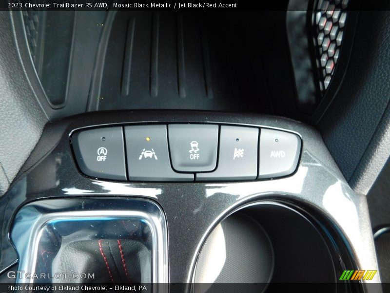 Mosaic Black Metallic / Jet Black/Red Accent 2023 Chevrolet TrailBlazer RS AWD