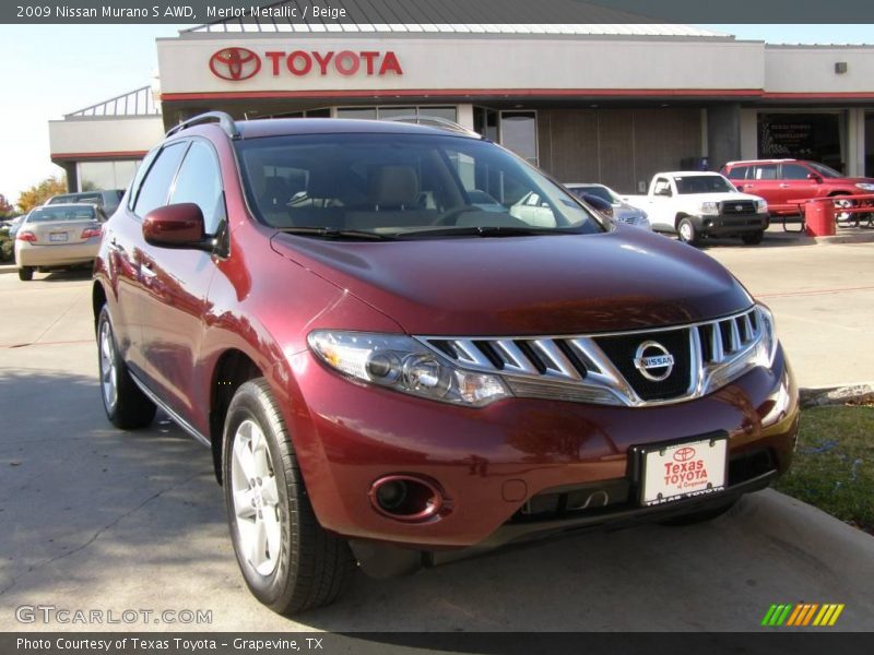 Merlot Metallic / Beige 2009 Nissan Murano S AWD