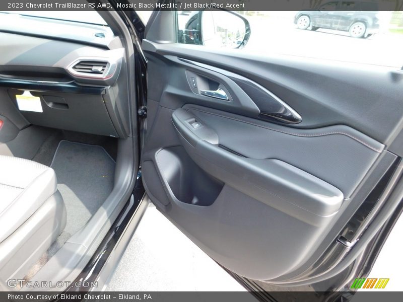 Mosaic Black Metallic / Jet Black/Red Accent 2023 Chevrolet TrailBlazer RS AWD