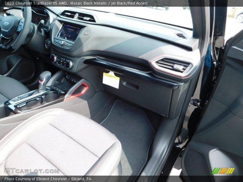Mosaic Black Metallic / Jet Black/Red Accent 2023 Chevrolet TrailBlazer RS AWD