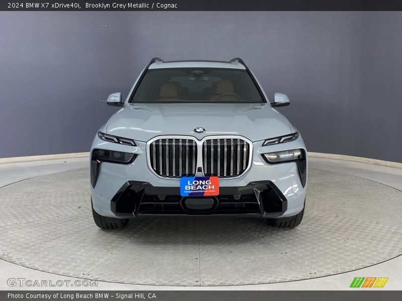 Brooklyn Grey Metallic / Cognac 2024 BMW X7 xDrive40i