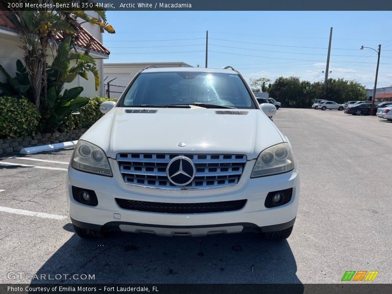 Arctic White / Macadamia 2008 Mercedes-Benz ML 350 4Matic