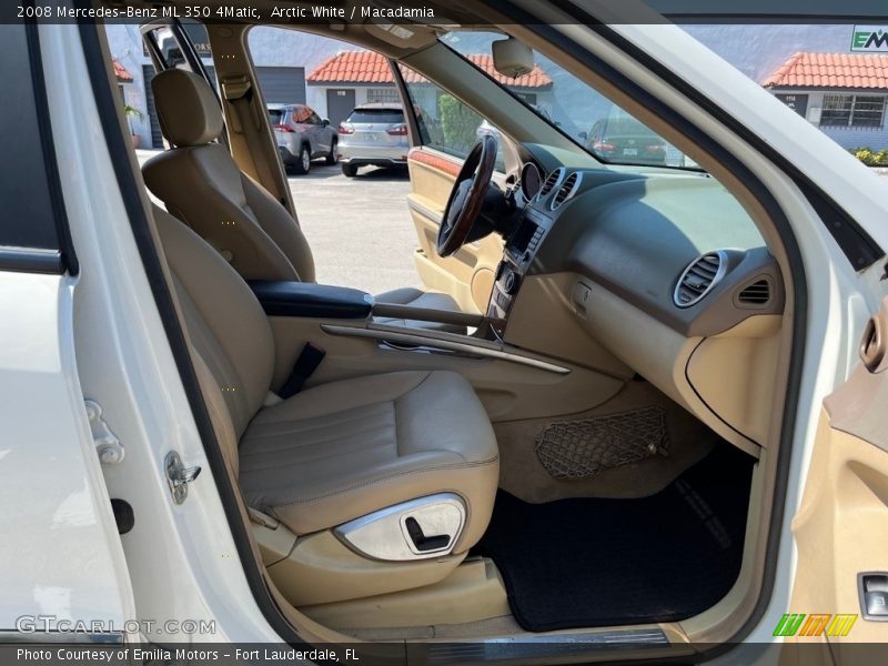 Arctic White / Macadamia 2008 Mercedes-Benz ML 350 4Matic