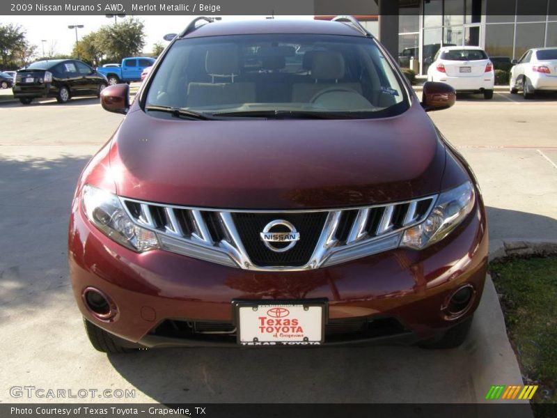 Merlot Metallic / Beige 2009 Nissan Murano S AWD
