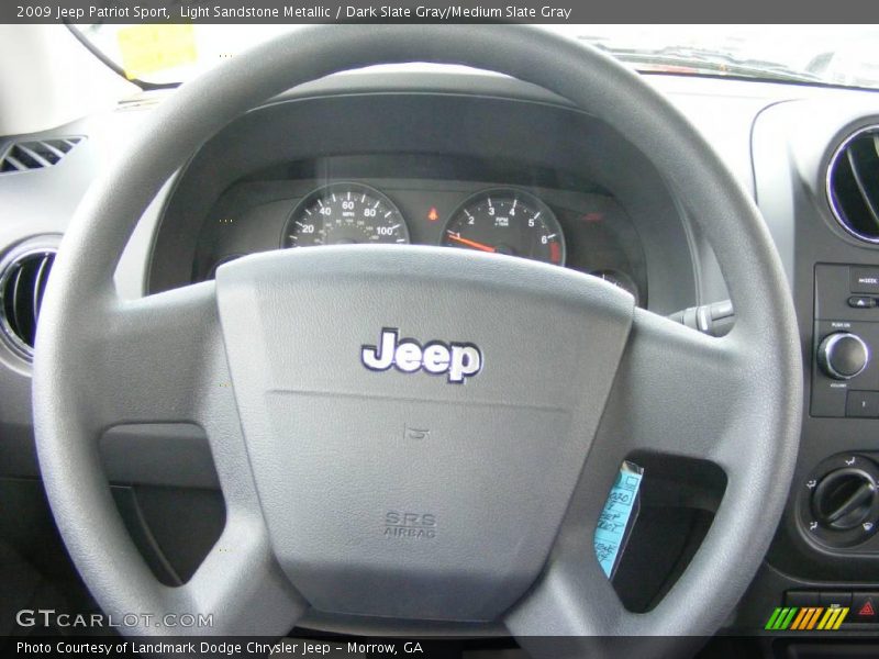 Light Sandstone Metallic / Dark Slate Gray/Medium Slate Gray 2009 Jeep Patriot Sport
