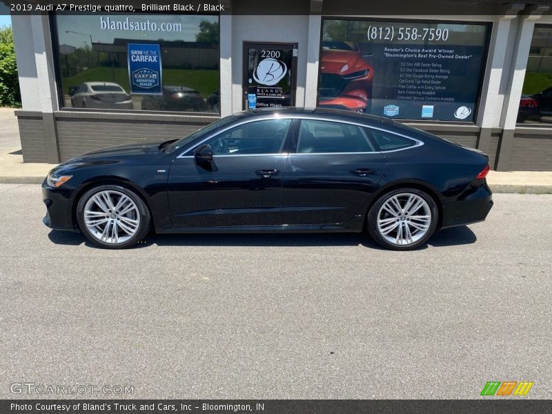 Brilliant Black / Black 2019 Audi A7 Prestige quattro