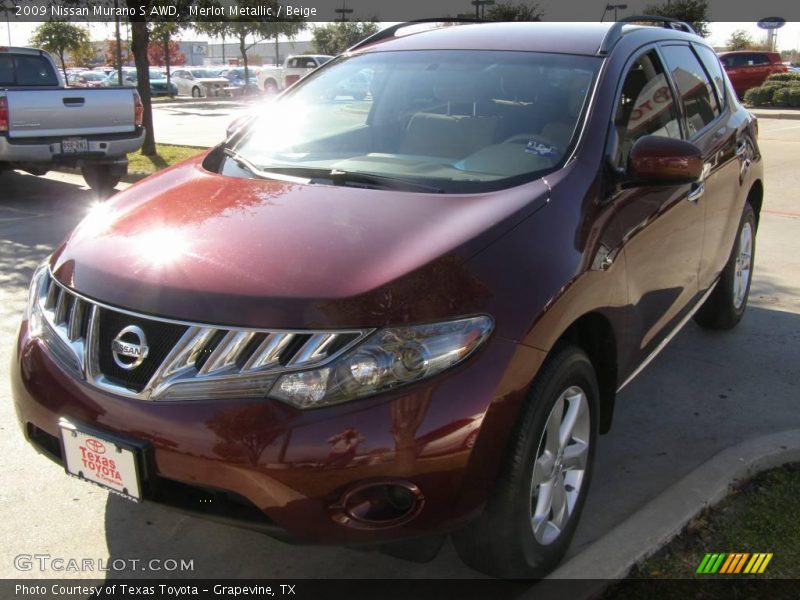 Merlot Metallic / Beige 2009 Nissan Murano S AWD