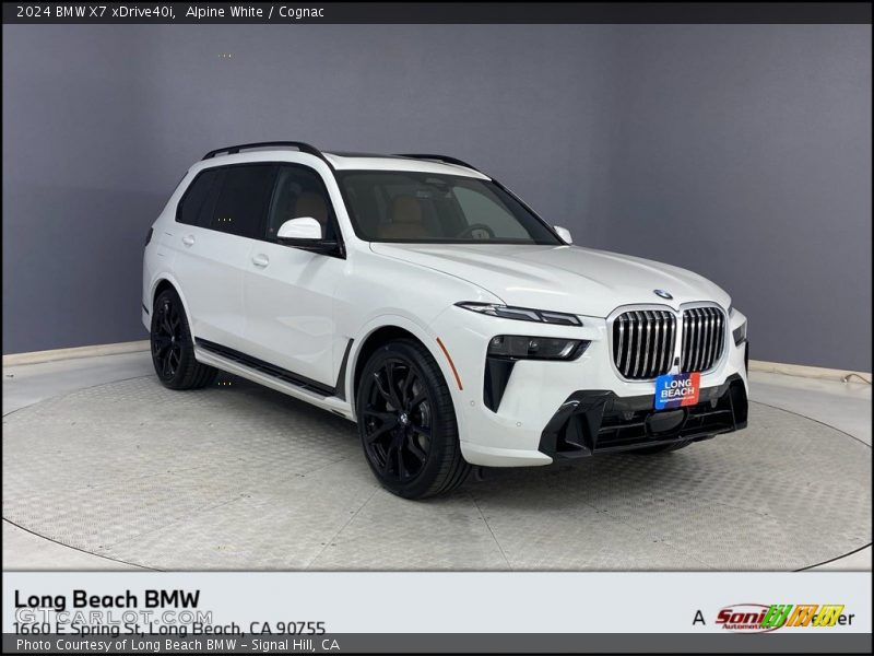 Alpine White / Cognac 2024 BMW X7 xDrive40i