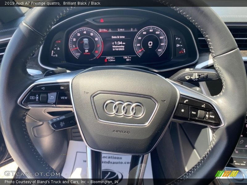 Brilliant Black / Black 2019 Audi A7 Prestige quattro