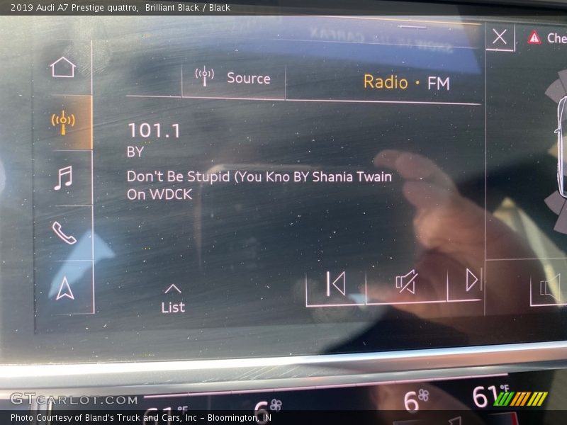 Brilliant Black / Black 2019 Audi A7 Prestige quattro